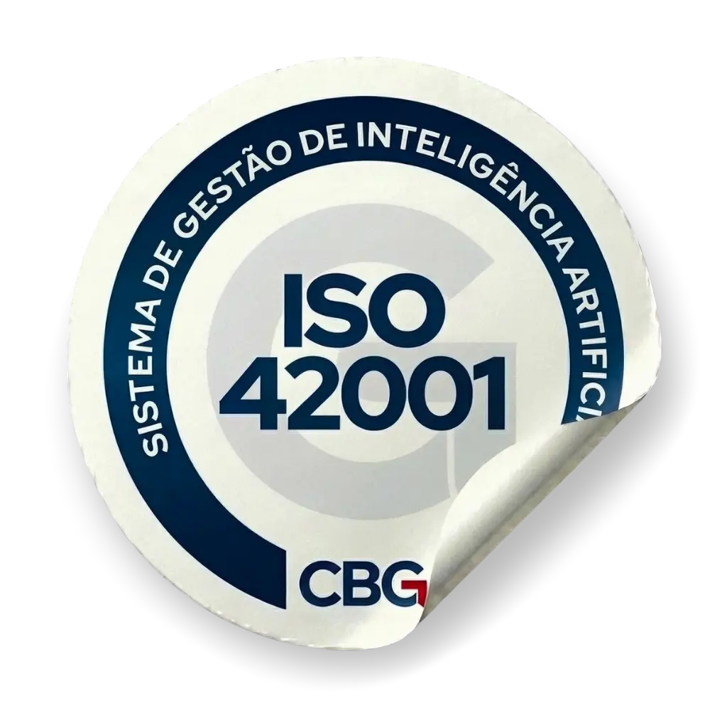 Selo de certificação ISO 42001