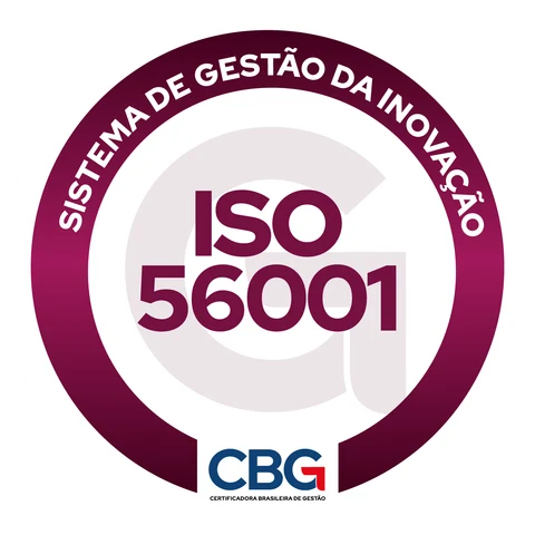 Selo de certificação ISO 56001